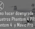 Downgrade y realizar backup del firmware de un DJI Phantom 4 y 4 pro, Mavic, Spark